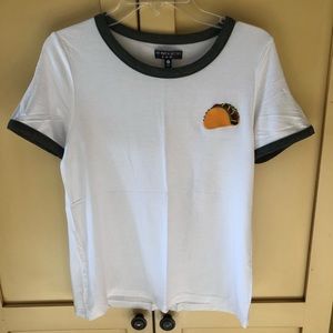 Never worn taco crop top